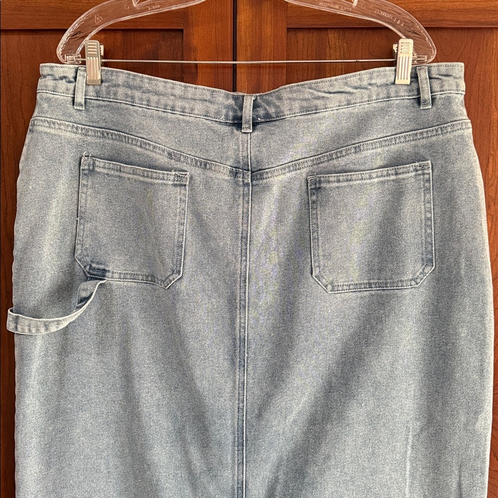 Denim Maxi Skirt - Picture 4 of 7